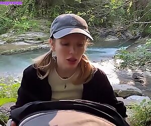 Perfect Girl Sucking Big Dick Until Oral Creampie In The Forest