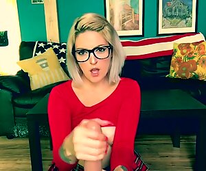 Young Hot Blonde Babe Blows her Teacher for Extra Credit
