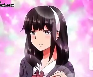 Hentai college guy fucks beautiful busty girls