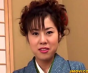 Rowdy Chinatsu plays with herself and gets fucked hard with facial