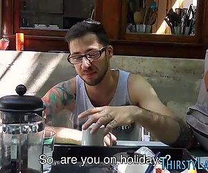 Straight latino gets rim