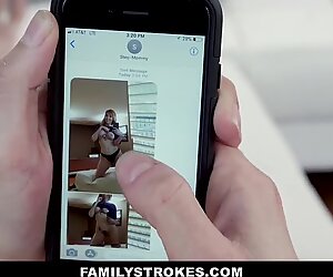 FamilyStrokes - Horny Military Wife FUcked by Stepson