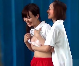 Asian Lesbians Groping