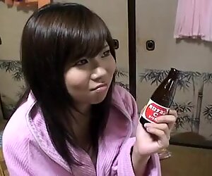 Busty chick Natsuko undresses to show her hairy pussy proudly
