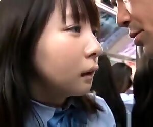 Asian Schoolgirl gets fucked on a bus